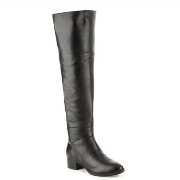 Tommy Hilfiger Shoes - Tommy Hilfiger Gianna Black Over the Knee Leather Boots